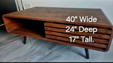 Mid-Century Modern Wood Coffee Table