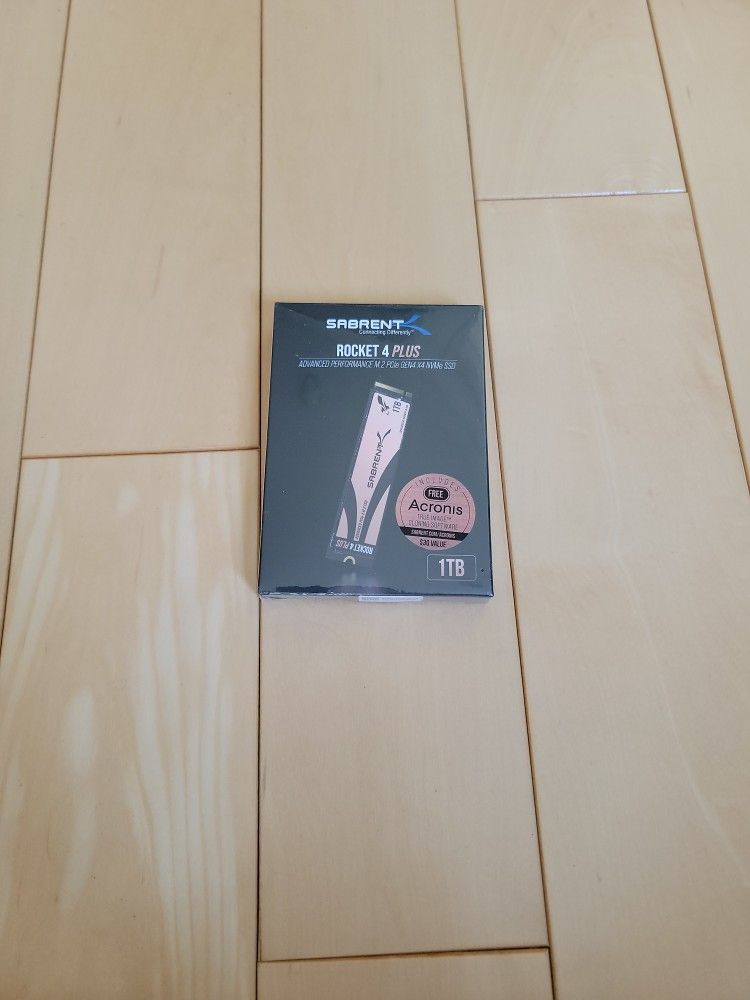 Sabrent 1 Tb Nvme Gen 4 Rocket Plus Ssd. Brand New Sealed In Box.