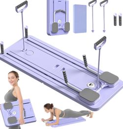 JANUA Pilates Board - Pilates Reformer Set, Multi-Purpose Foldable Pilates Reformer Board for Home, 5 in 1 Pilates Sliding Board