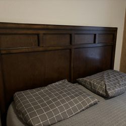 Queen Headboard and Bed Frame