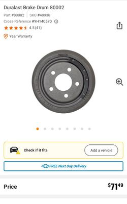 Brake drum Jeep Cherokee
