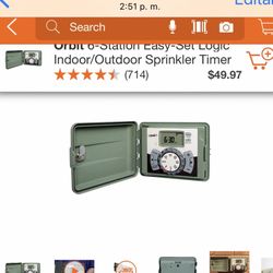 SPRINKLER TIMER WITH 50 FEET CABLE BRAND NEW
