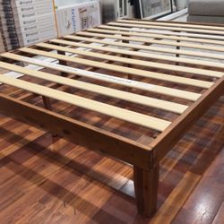 Solid Wood Queen Platform Bed Frame