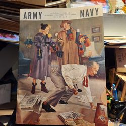 Vintage Army Vs Navy Souvenir Football Game Program From 1953