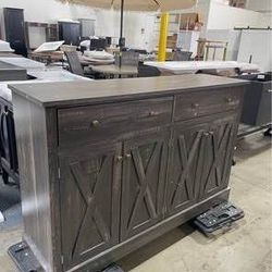 AS IS Assembled New Sideboard Buffet Storage Cabinet Farmhouse Cabinet