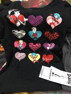 Long sleeve Dr Seuss girls shirt