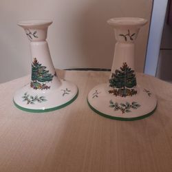 Spode Christmas Candlestick 