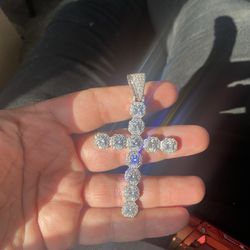 Cluster Cross Pendant For Necklace