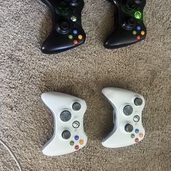 Wireless Microsoft Xbox 360 Controllers All Brand New Batteries White Or Black $25 Each All Four For $80