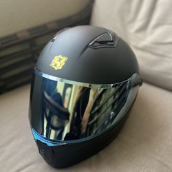 Sport Bike Helmet + Gloves