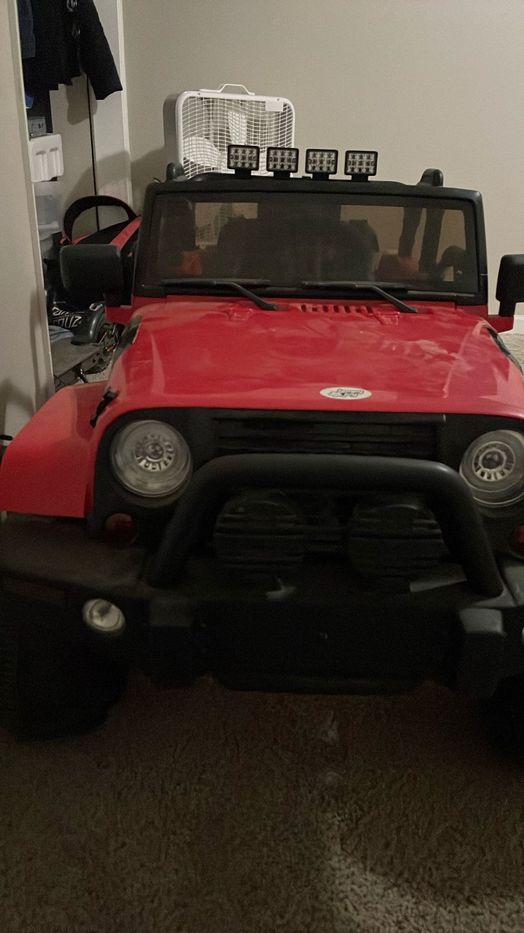 Honey Joy Kids Truck- Jeep Red
