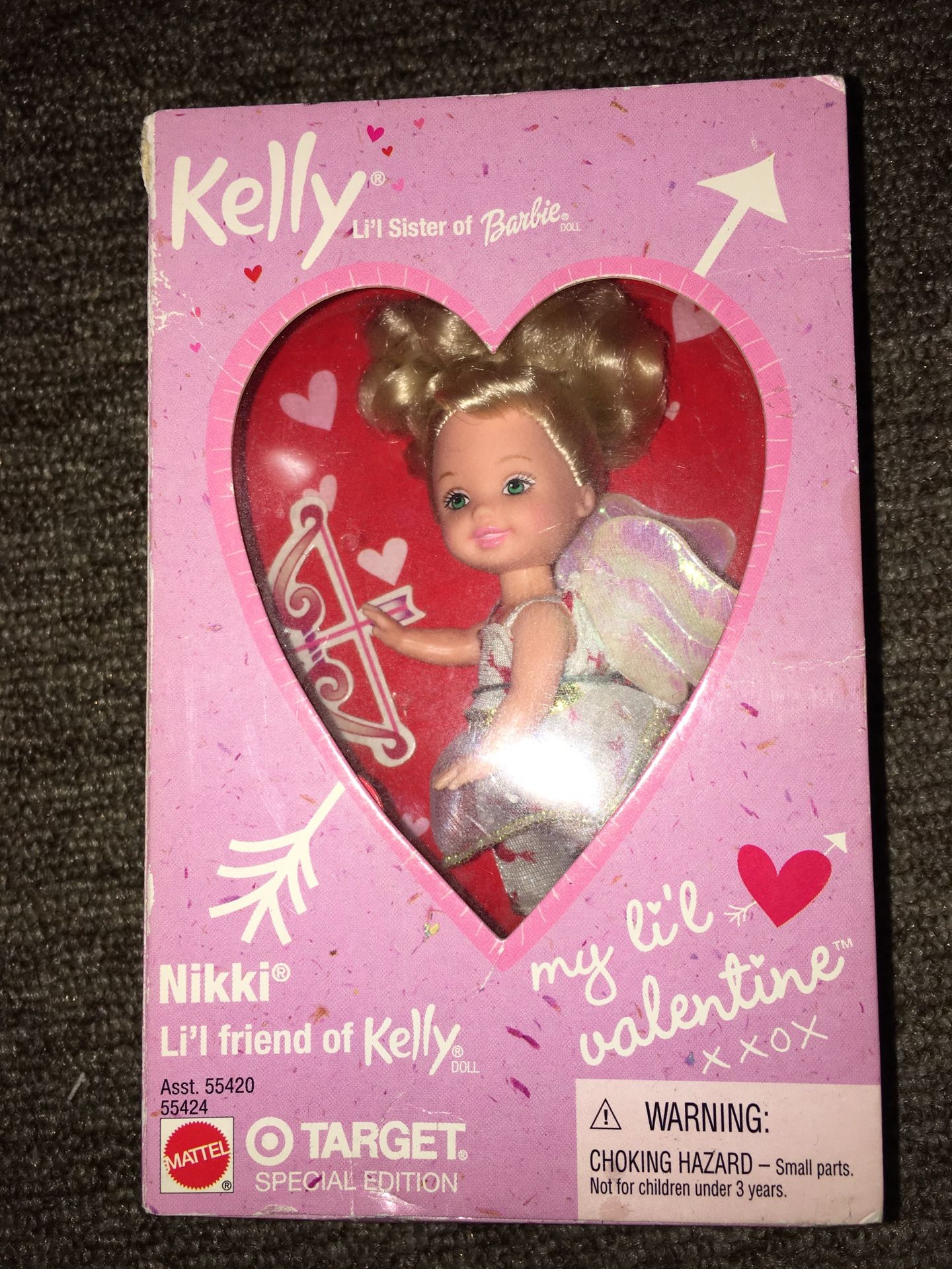 Special Target Edition 2001 “Kelly” Valentine’s Day bow and arrow doll. And Special Edition 2001 “Kelly” in a valentines dress doll.