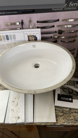 Bathroom under mount sink