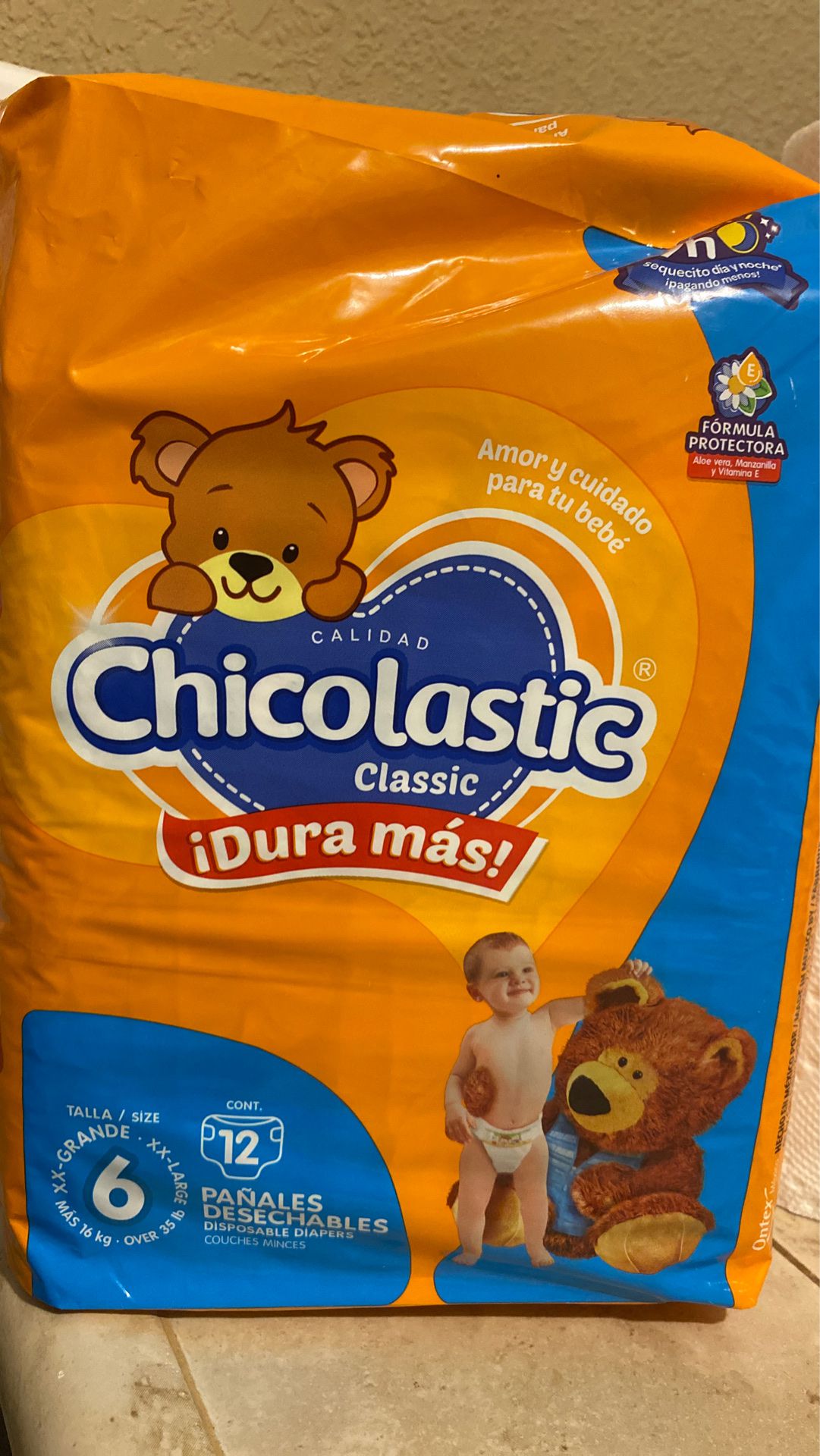 Chicolastic classic diapers size 6