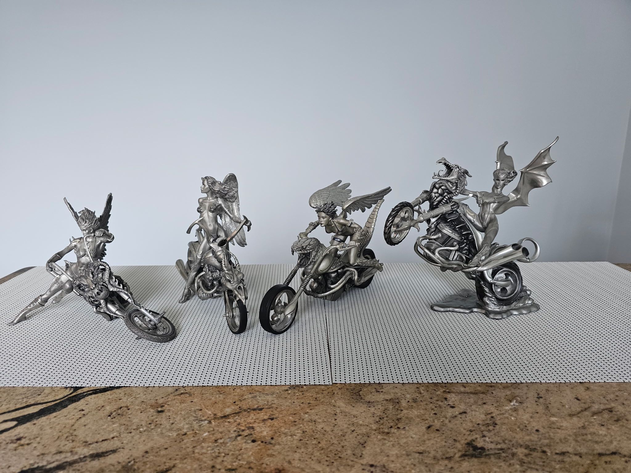 Julie Bell Pewter Statues from Franklin Mint