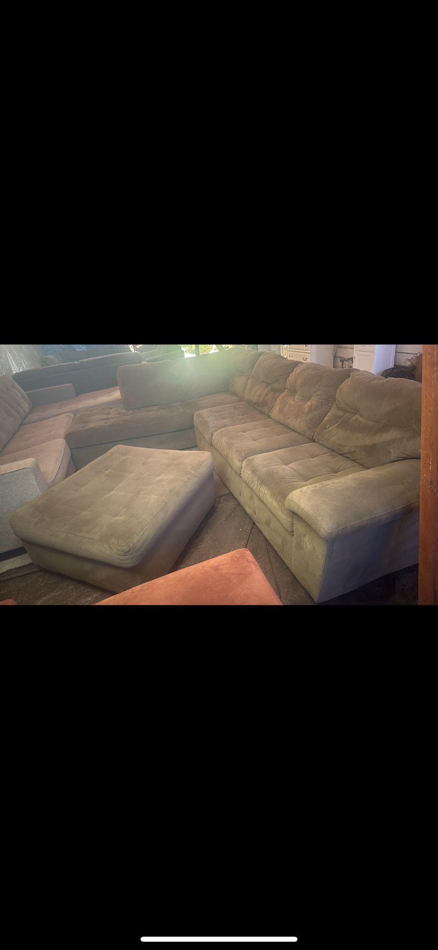 Brown Couch With Ottoman Good Condition We Sell All The Time Delivery Extra 40 Local