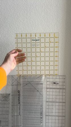 Omnigrid 9.5 square Quilting ruler set 6x24 3x24 mini triangle quilter