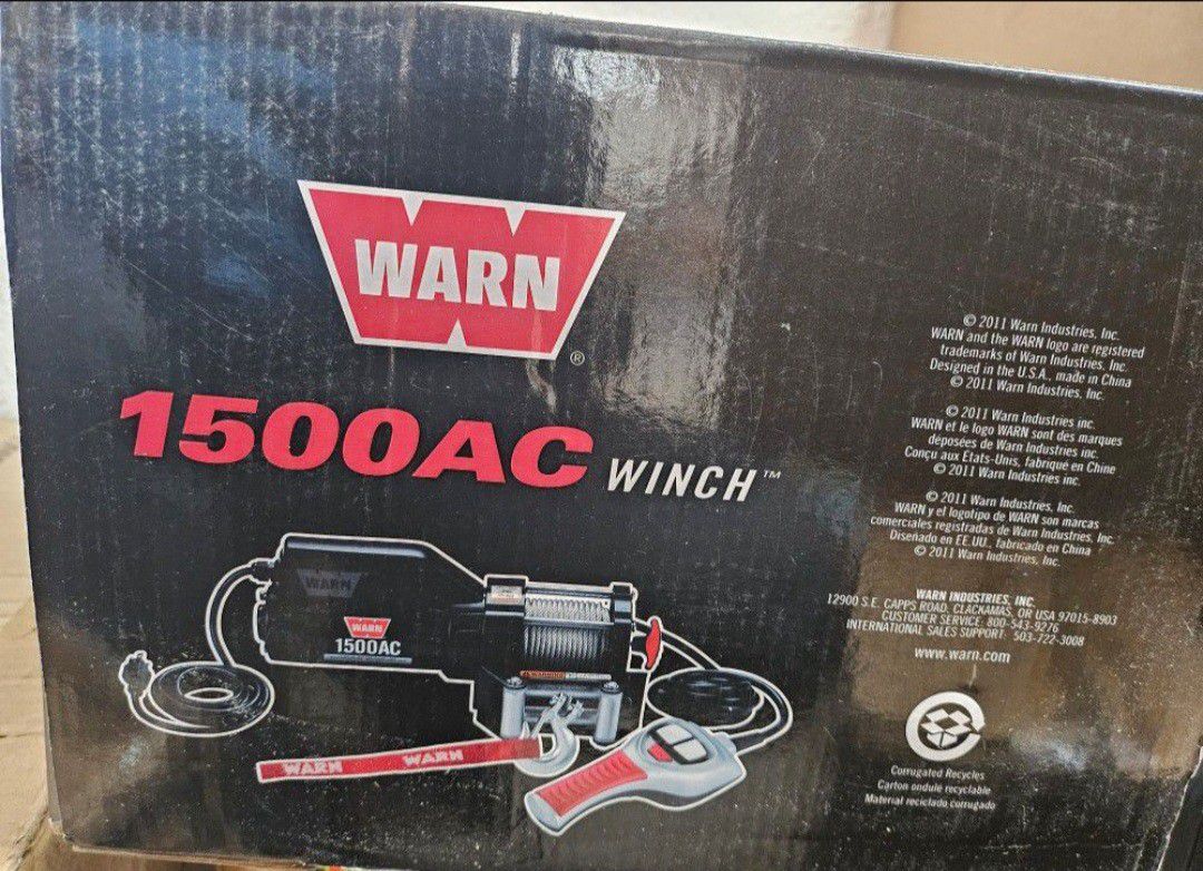WARN 85 AC 120V Electric Utility Winch - 1,500 lbs. Capacity