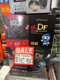 LED UNIVERSAL HID $50 INSTALL $20 $70 SAME DAY ANYDAY