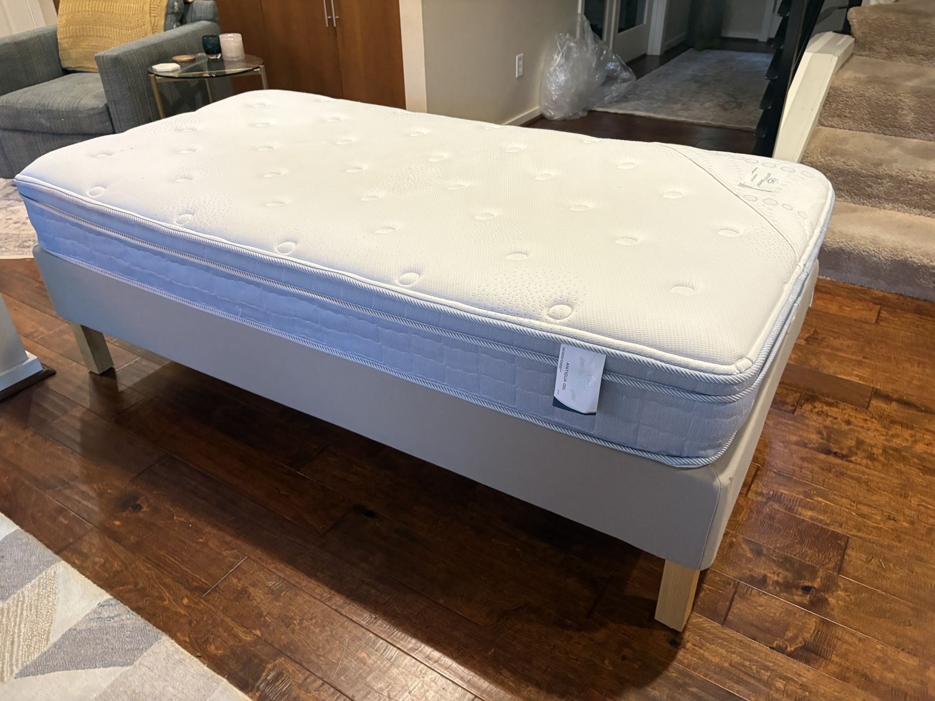 Complete Twin Bed - Base And Matress Included