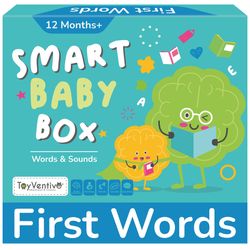 Brand New TOYVENTIVE Smart Baby Box For Boy - Educational Developmental Learning Toys 1 + Year Old, Montessori Toddler Busy Book, Flash Cards, Board B