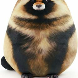 Cute Raccoon Plush Pillow, DG1 Soft & Comfortable Raccoon Stuffed Animal Toy, Huggable Plushie