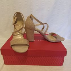 Beautiful Rhinestone And Microsuede Glamour Heels