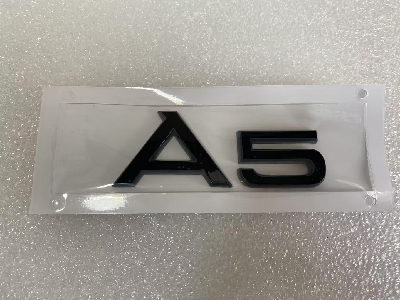 NEW For Audi A5 Rear Badge Trunk Boot Back Emblem Sticker Decal Gloss Black