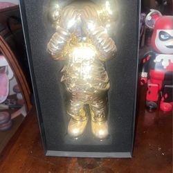 Kaws Holiday Space Figure GOLD