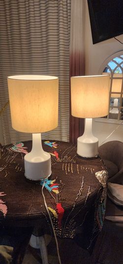 Table Lamps Ivory Color