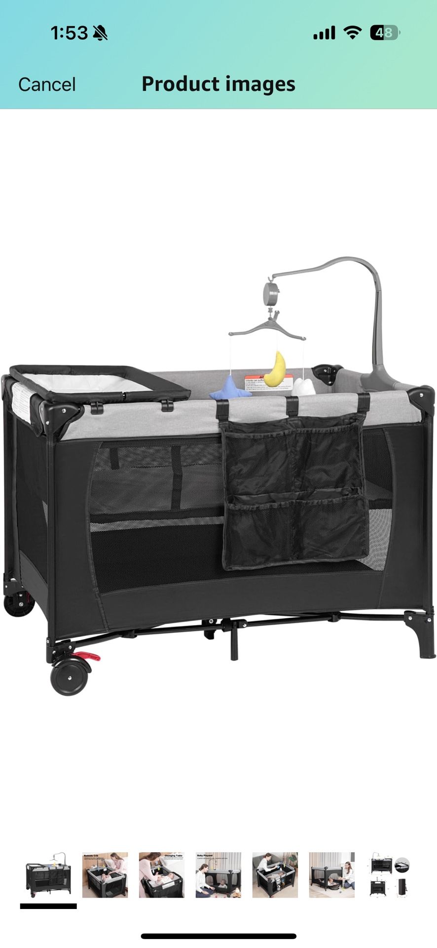 Baby Bed With Changing Table