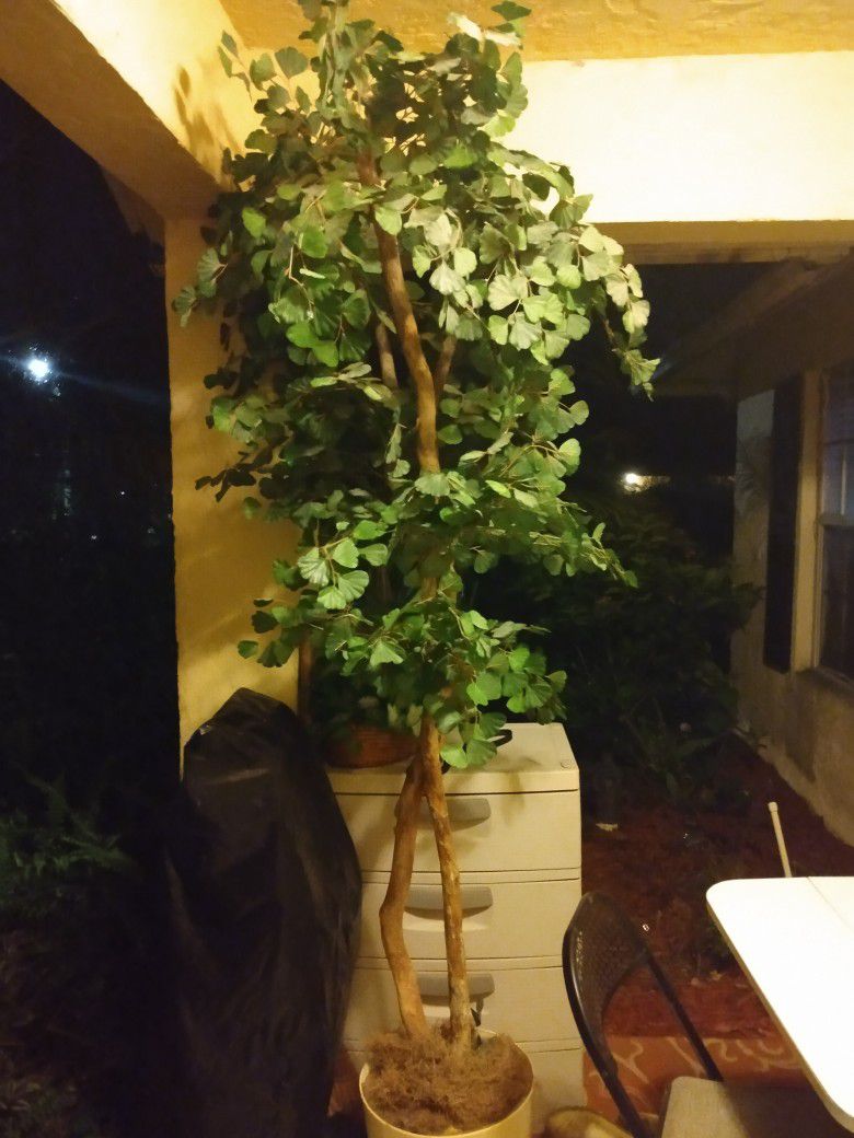 Gorgeous Artificial Tree Plant W.Stand 7 Ft.Been Storage Fluff It Up Be Ready Use 18 Firm Look My Post Great Deals