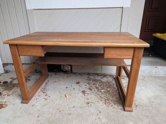 Computer desk with drawers hardwood