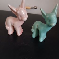 Glazed ceramic Donkeys