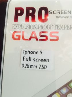 Glass protection for iPhone 5
