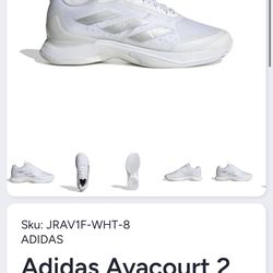 Women’s Adidas Avacourt 2 Tennis Shoes 9