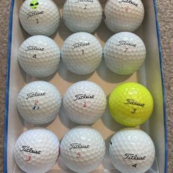 1 Dozen Of Titleist Golf Balls (7 Pro V1’s)