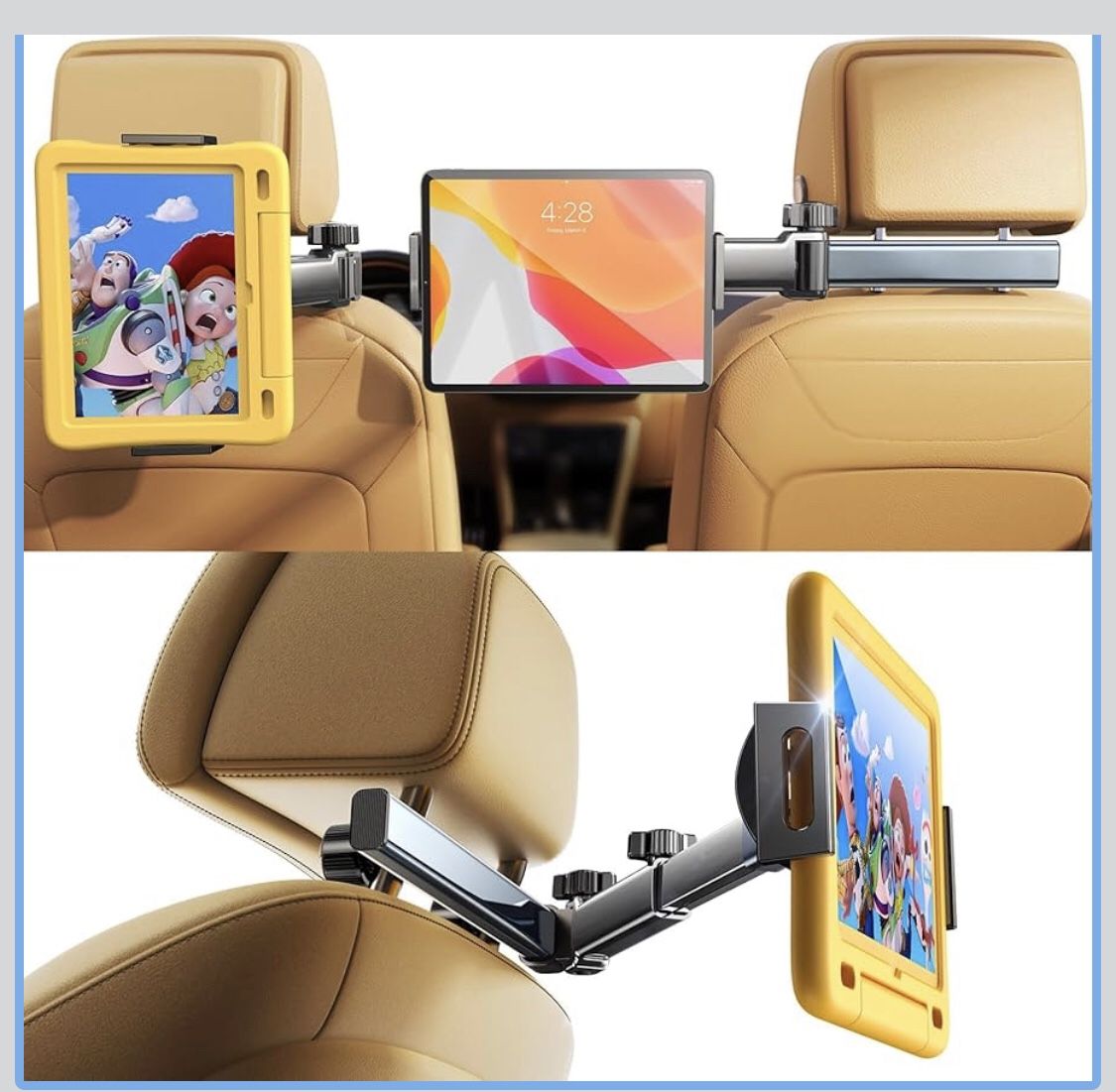 3 in 1 for iPad Holder for Car during Road Trip 