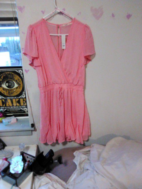 Women's Large Francesca's Pink Dress
