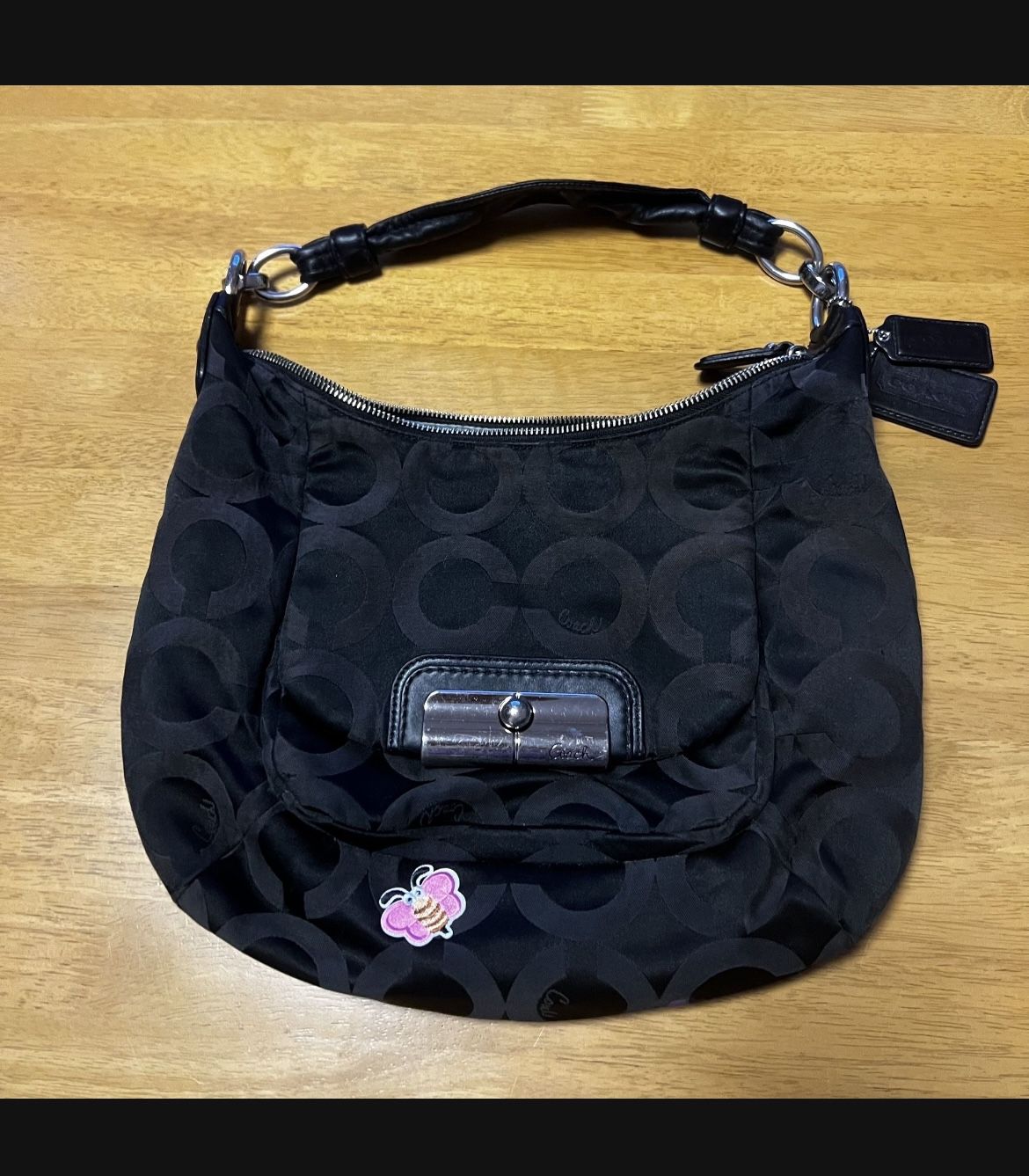 Coach Hippie Black Bag