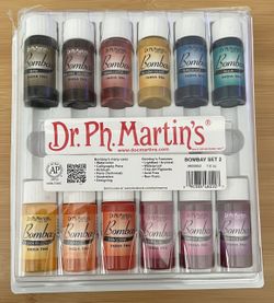 Dr. Ph. Martin’s Bombay India Ink Set of 12 - 0.5 oz., Set 2