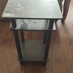 Black table shelf