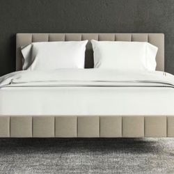 Saatva  Valencia Queen Bed  (100% Linen) In Box