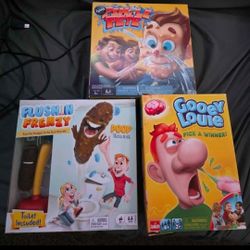 Gooey Louie, Flushin Frenzy, and Pimple Pete games