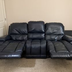 La-Z-Boy Genuine Leather 3-Seat Reclining Sofa
