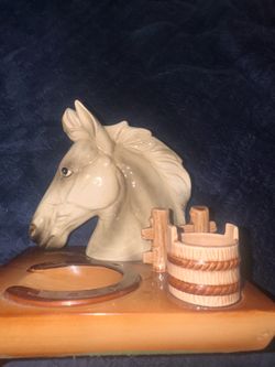 Vintage Ceramic horse planter
