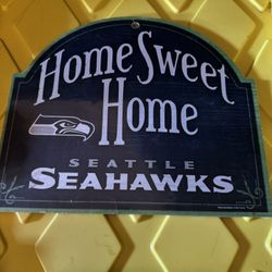 Wooden Seattle Seahawk Decor