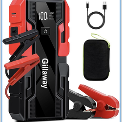 3000A Car Jump Starter Battery Pack 12V Car Battery Charger, Jump Box with USB 3.0/Power Bank, (up to 10L Gas and 8L Diesel Engine)