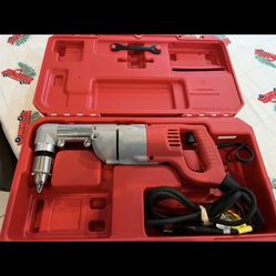 7 Amp Corded 1/2 in. Corded Right-Angle Drill Kit with Hard Case