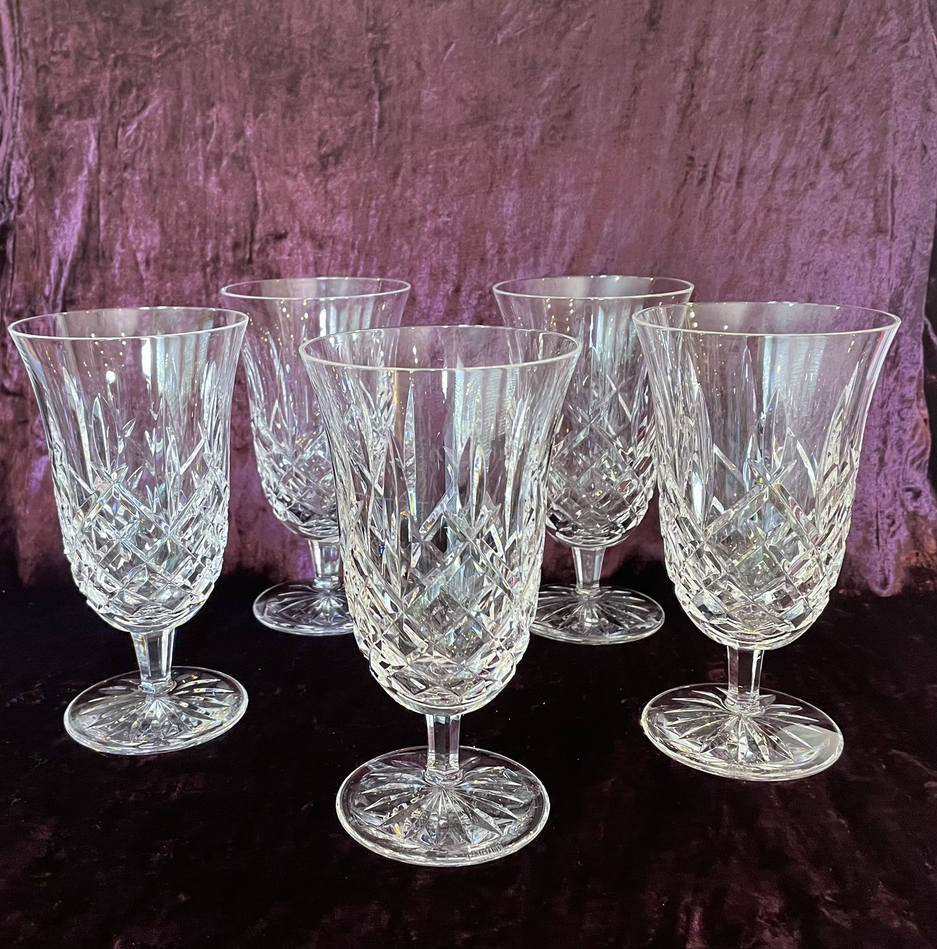 Waterford - Lismore - Iced Beverage Glasses (5 Total) **REDUCED PRICE !!